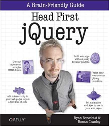 Head First jQuery by Riyan Benedetti - Top 20 Books To Learn jQuery in 2022- willvick - W6013